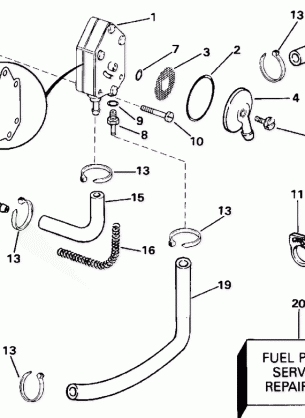 FUEL PUMP - ELECTRIC START MODELS