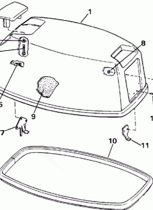 ENGINE COVER - EVINRUDE