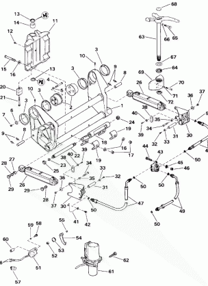 TRANSOM BRACKET ASSY. - QUIET RIDER