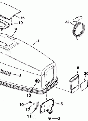 ENGINE COVER - EVINRUDE 25-40