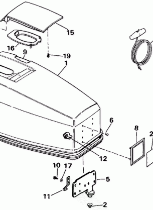 ENGINE COVER - JOHNSON 50