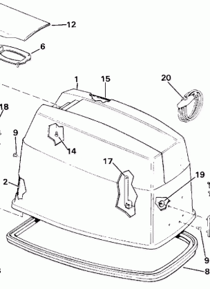 ENGINE COVER - EVINRUDE