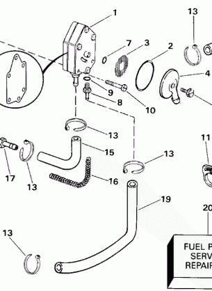 FUEL PUMP - ELECTRIC START MODELS