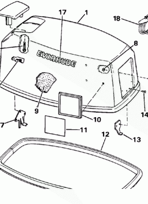 ENGINE COVER - EVINRUDE