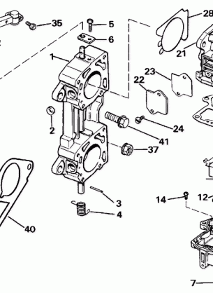 CARBURETOR AND LINKAGE