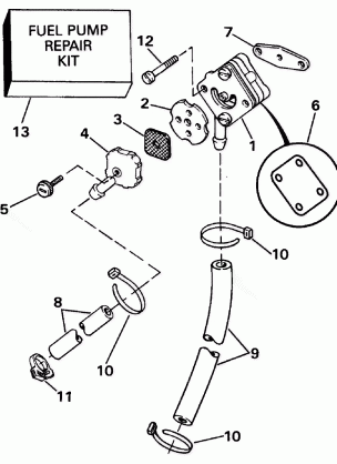 FUEL PUMP - ROPE START MODELS