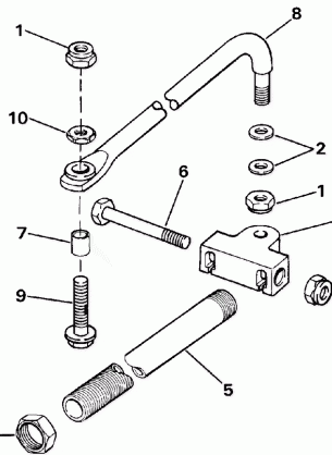 DUAL CABLE STEERING CONN. KIT - PARALLEL ENTRY STL MODELS