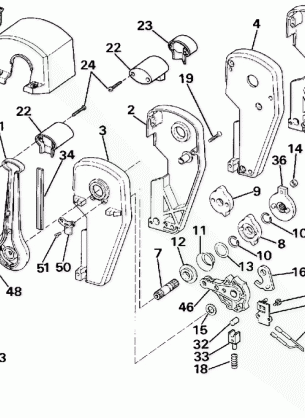 REMOTE CONTROL ASSEMBLY - BINNACLE MOUNT DUAL LEVER