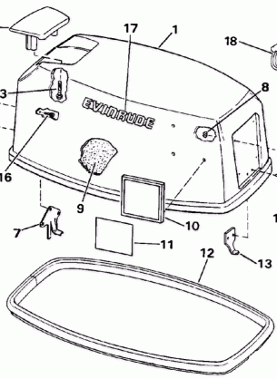 ENGINE COVER - EVINRUDE