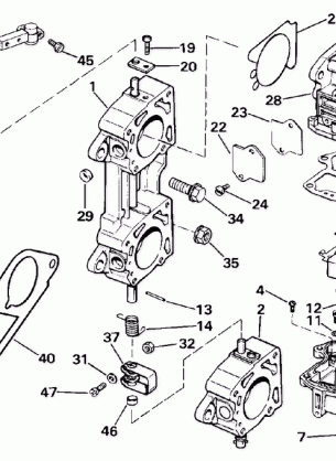 CARBURETOR AND LINKAGE-LATE PRODUCTION