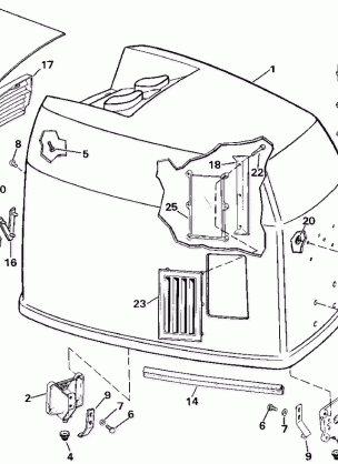 ENGINE COVER - JOHNSON - 200 STL VE200SL