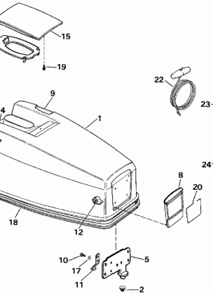 ENGINE COVER - EVINRUDE 50