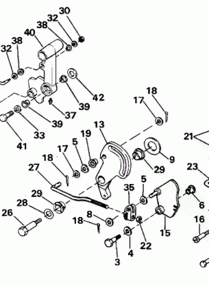 SHIFT & THROTTLE LINKAGE - 60TTL MODELS ONLY