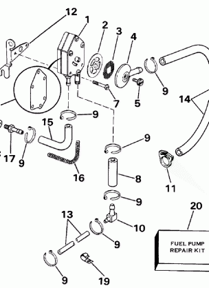 FUEL PUMP - ELECTRIC START MODELS