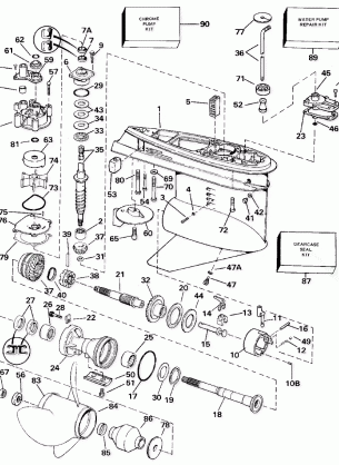 GEARCASE - 140CX COUNTER ROTATION