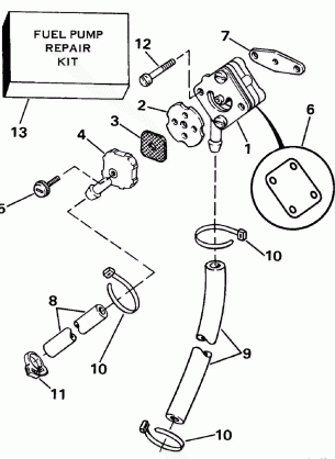 FUEL PUMP - ROPE START MODELS