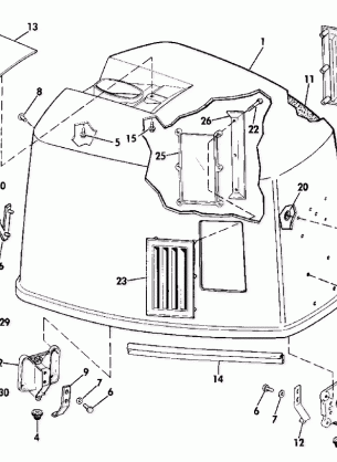 ENGINE COVER - JOHNSON 175STL ONLY