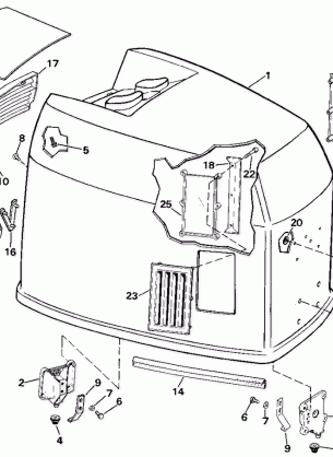 ENGINE COVER - JOHNSON - 200STL