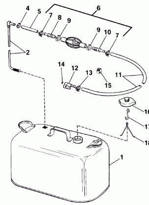 FUEL TANK WITHOUT GAUGE