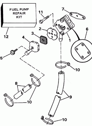 FUEL PUMP - ROPE START MODELS