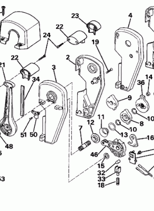 REMOTE CONTROL ASSEMBLY - BINNACLE MOUNT DUAL LEVER