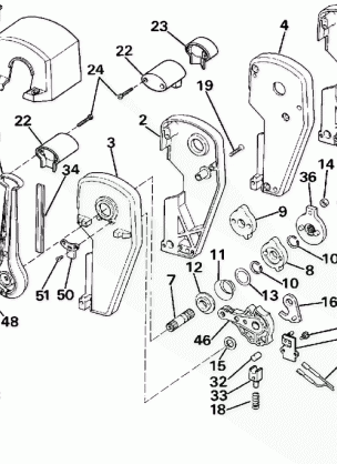 REMOTE CONTROL ASSEMBLY - BINNACLE MOUNT DUAL LEVER