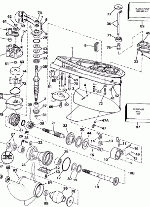 GEARCASE - COUNTER ROTATION