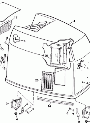 ENGINE COVER - JOHNSON - 200STL