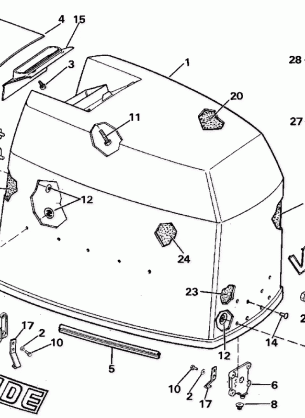 ENGINE COVER - EVINRUDE 275 MODELS