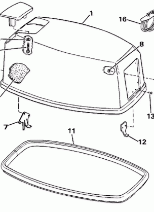 ENGINE COVER - EVINRUDE