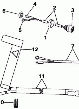 START SWITCH & CABLES - TILLER ELECTRIC MODELS