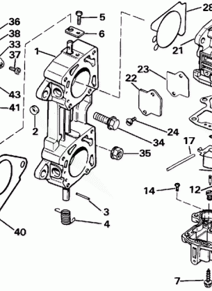 CARBURETOR AND LINKAGE