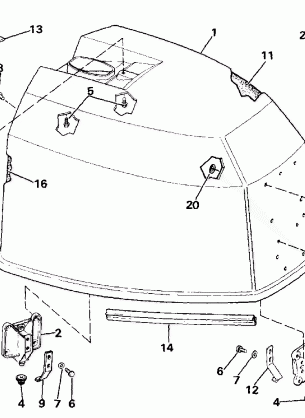 ENGINE COVER - JOHNSON