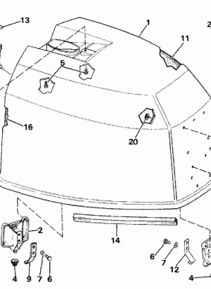 ENGINE COVER - JOHNSON