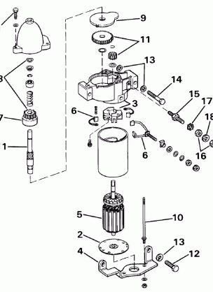 ELECTRIC STARTER BOSCH MODELS 47690-29-M030SM