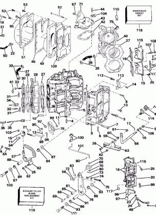 CYLINDER & CRANKCASE - ALL MODELS EXCEPT 110TLCDF