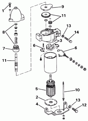 ELECTRIC STARTER BOSCH MODELS 47690-29-M030SM