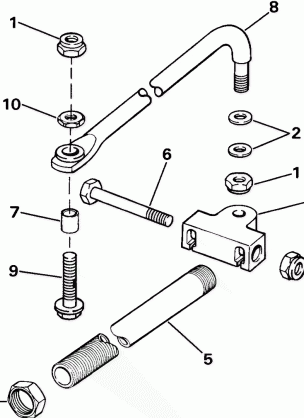 DUAL CABLE STEERING CONNECTOR KIT-PARALLEL ENTRY