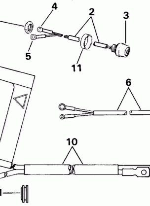 START SWITCH & CABLES - 25 TE MODELS ONLY