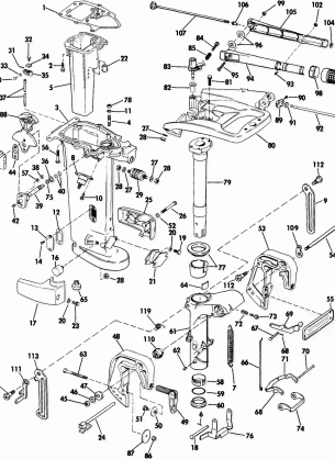 MIDSECTION - ROPE START AND TILLER ELECTRIC