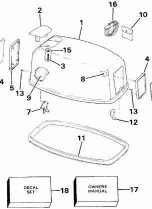 ENGINE COVER - EVINRUDE