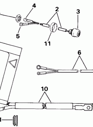 START SWITCH & CABLES - 25 TE MODELS ONLY