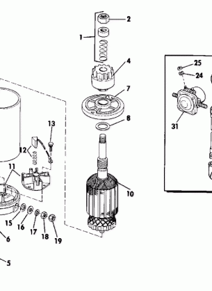 ELECTRIC STARTER & SOLENOID AMERICAN BOSCH NO / 255625-MO30SM