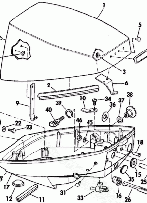 ENGINE COVER - EVINRUDE