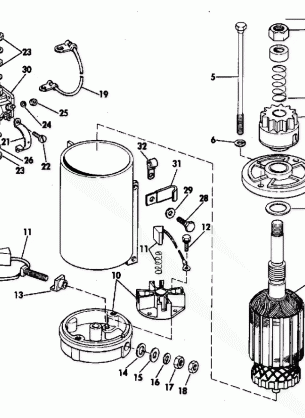 ELECTRIC STARTER & SOLENOID AMERICAN BOSCH 08142-23-M030SM