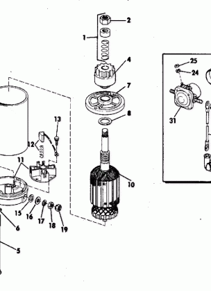 ELECTRIC STARTER & SOLENOID AMERICAN BOSCH NO.255625-MO30SM