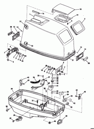 ENGINE COVER-JOHNSON