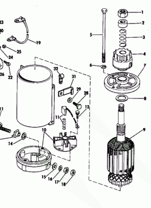 ELECTRIC STARTER & SOLENOID AM BOSCH 08142-23-M030SM