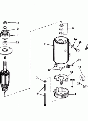 ELECTRIC STARTER & SOLENOID /  PRESTOLITE MODEL MKW-4006MKW-4