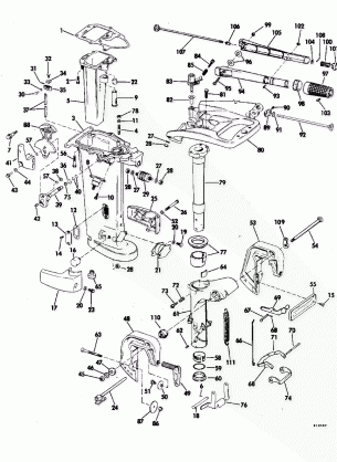 EXHAUST HOUSING - ROPE START ONLY